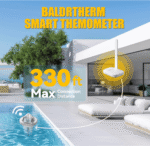 BaldrTherm Wireless Pool Thermometer with 360° LCD Display, Remote Monitoring via App