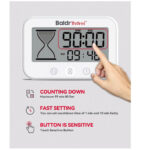 BaldrTherm Waterproof Shower Clock - Timer, Hygrometer & Thermometer(White)