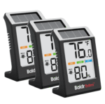 BaldrTherm Humidity Meter Hygrometer, Solar-Powered Room Thermometer 3.2, 3Pack