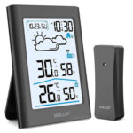 BALDR Indoor Outdoor Thermometer Wireless, Black